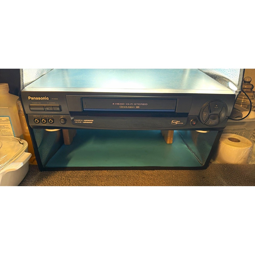 Panasonic PV-9662 VCR 4-Head Hi-Fi Stereo VHS Video Cassette Recorder